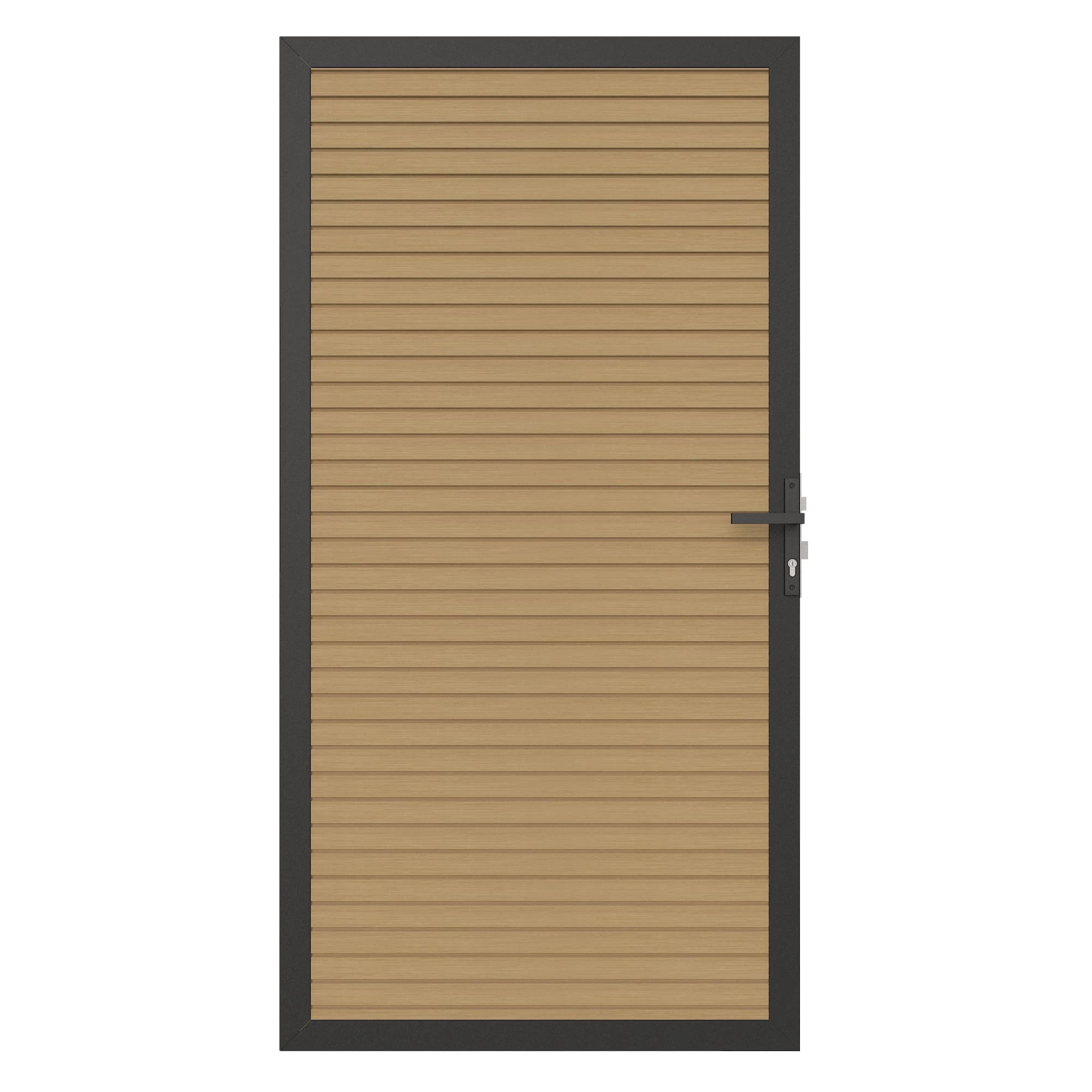 Red Cedar Composiet Deur Horizontaal Triple Profiel 100 x 195 cm - Afbeelding 1